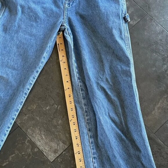 Vintage Calvin Klein Denim Carpenter Overalls Size Smalll - Picture 3 of 10